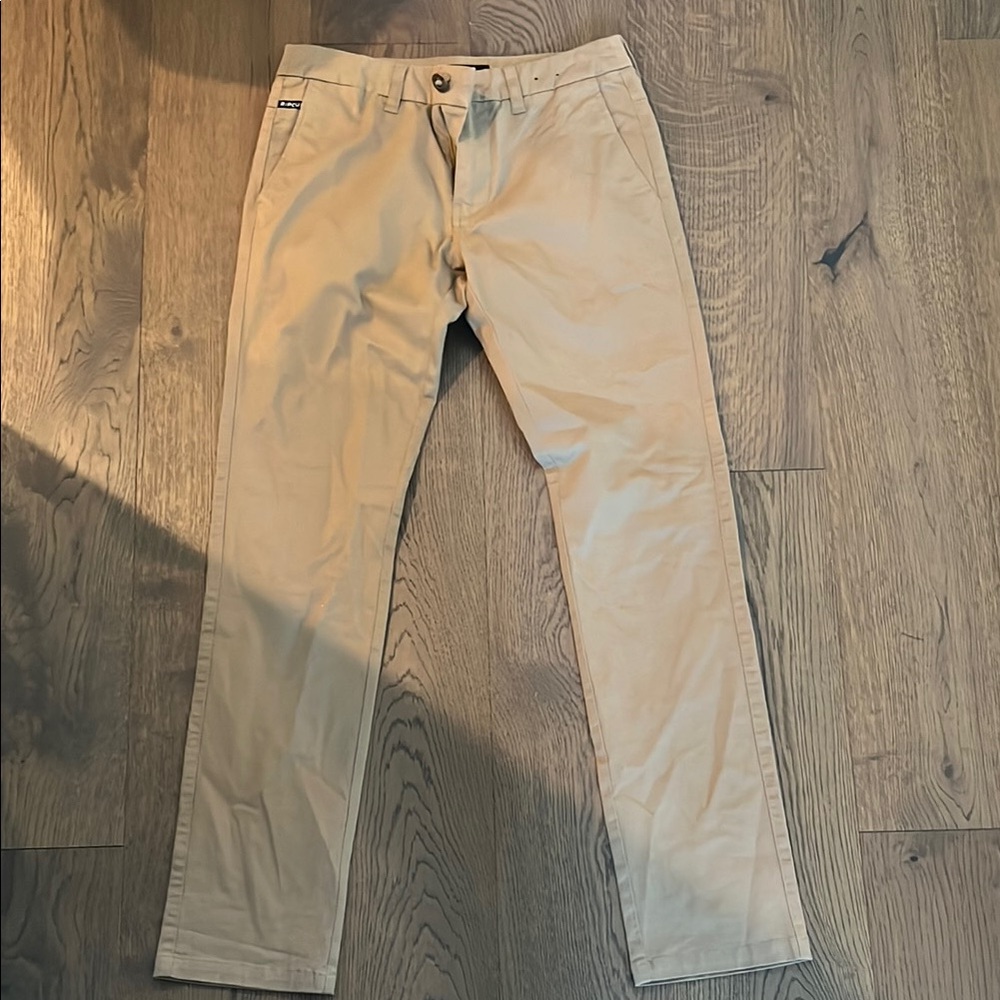 Rip Curl Tan Chinos Classic Straight-Leg